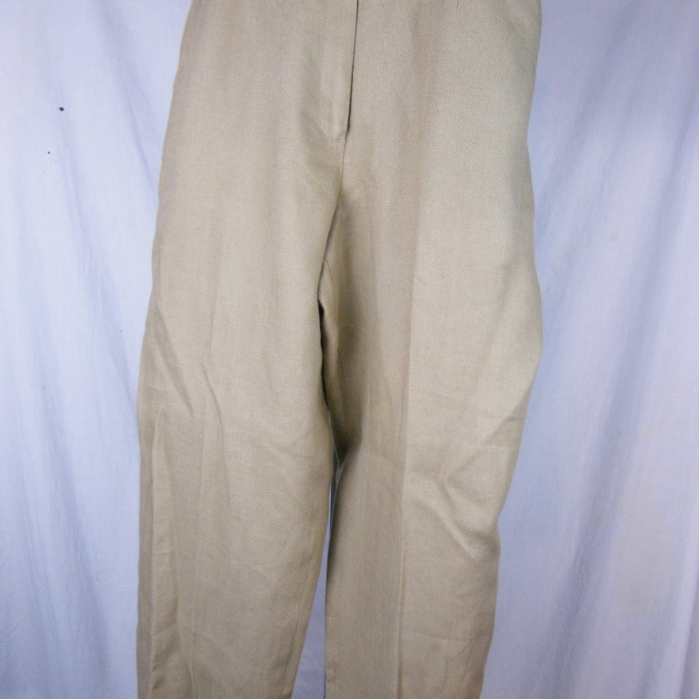 Talbots Irish Linen Pants Capris Womens Size 16